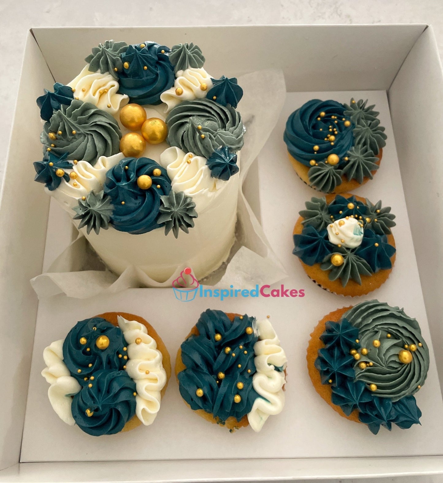 Bento cake and cupcakes