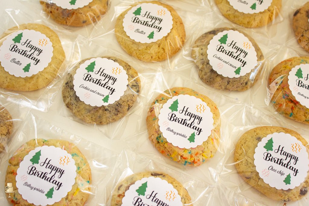 Custom cookies with personalized labels