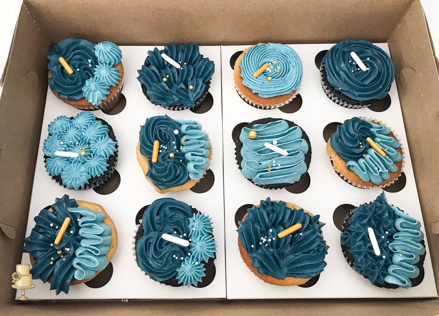 Buttercream cucpakes with pearls
