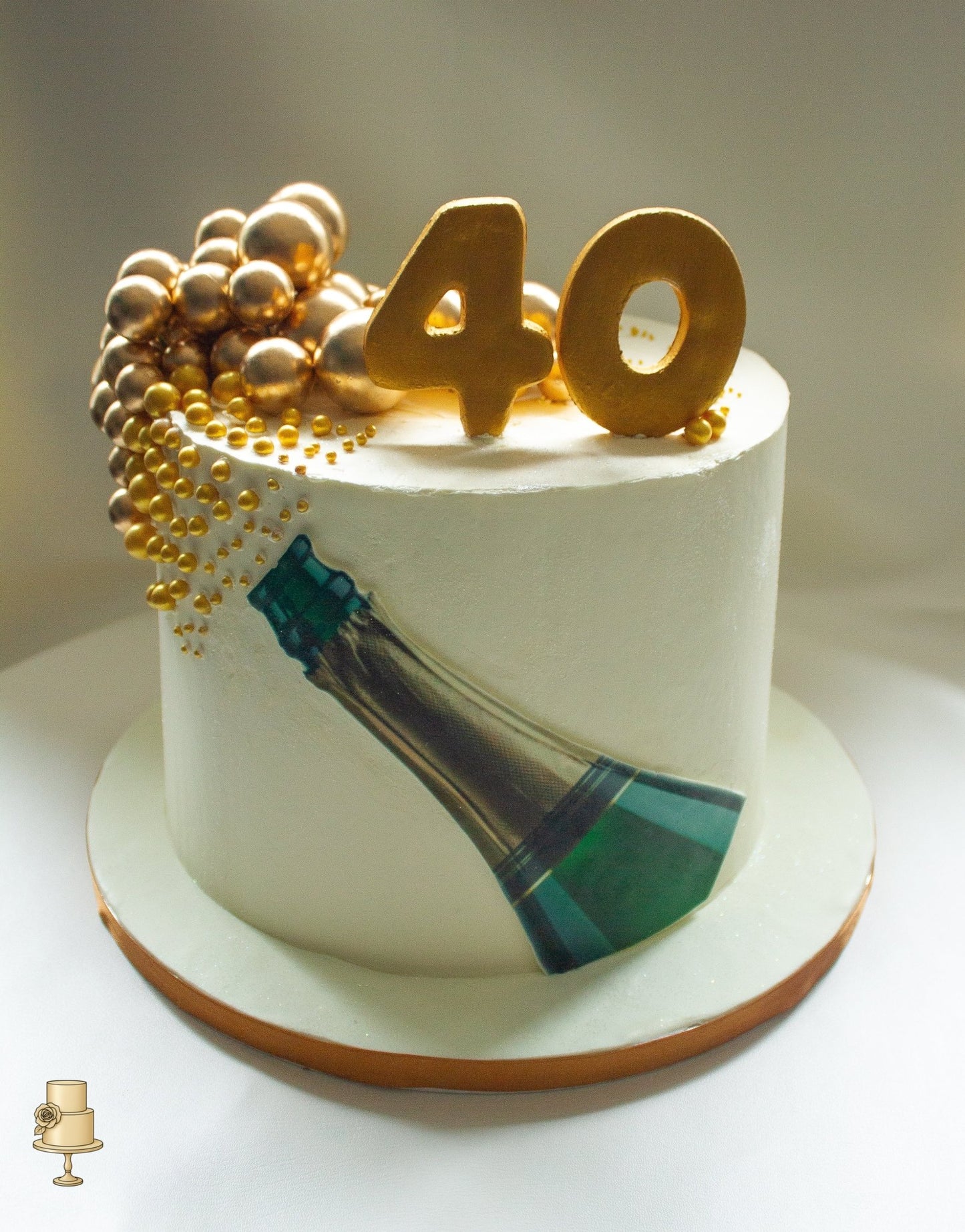 40th birthday cake Champagne theme Randburg Johannesburg