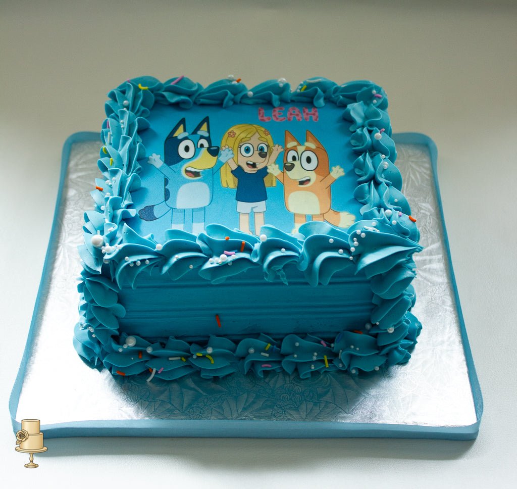 Bluey theme edible phot cake