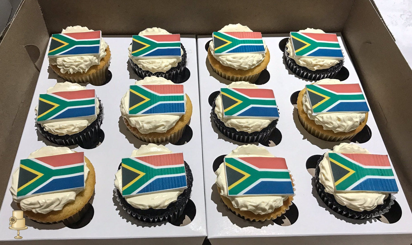 Buttercream cupcakes with edible photos