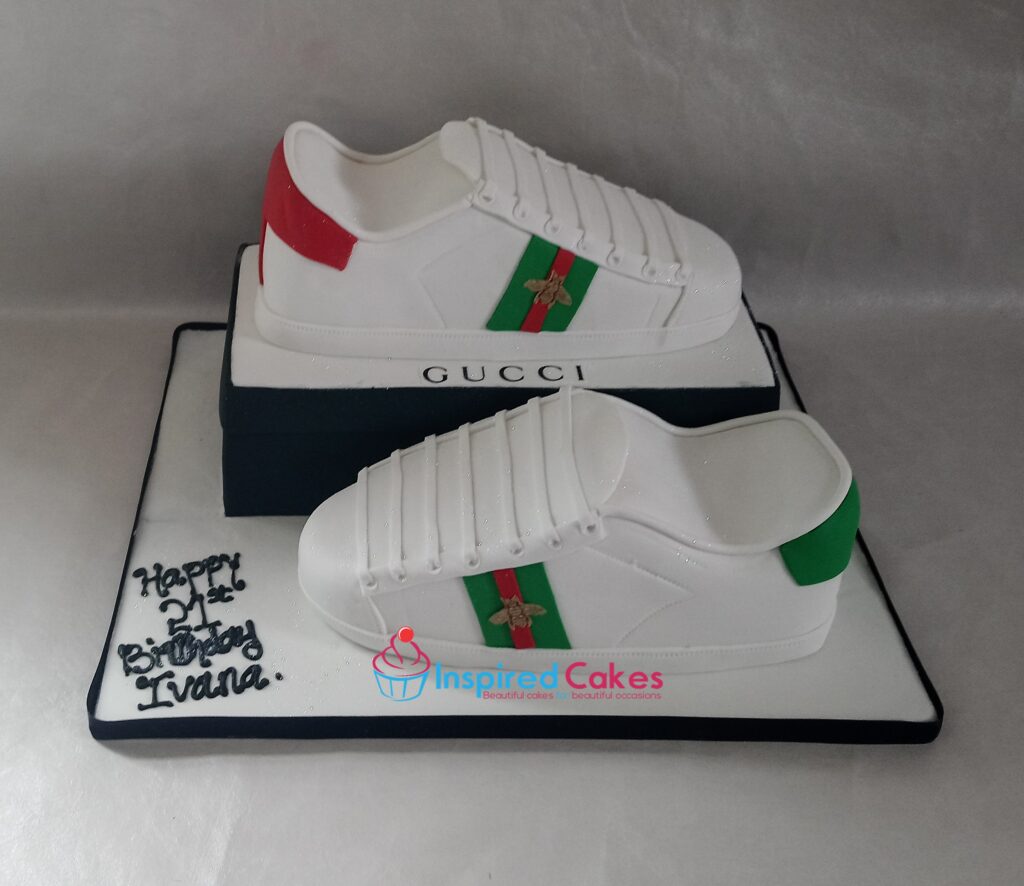 Gucci 3D sneakers cake