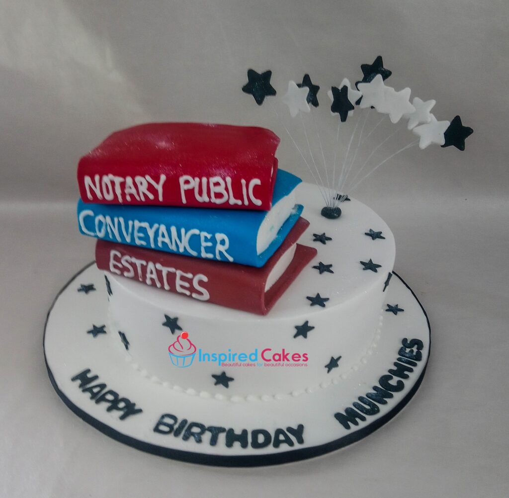 A lawyers birthday cake