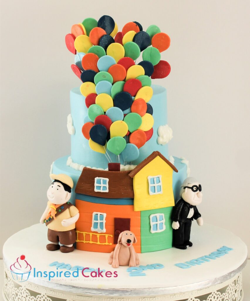 Up the movie theme 2 tier cake