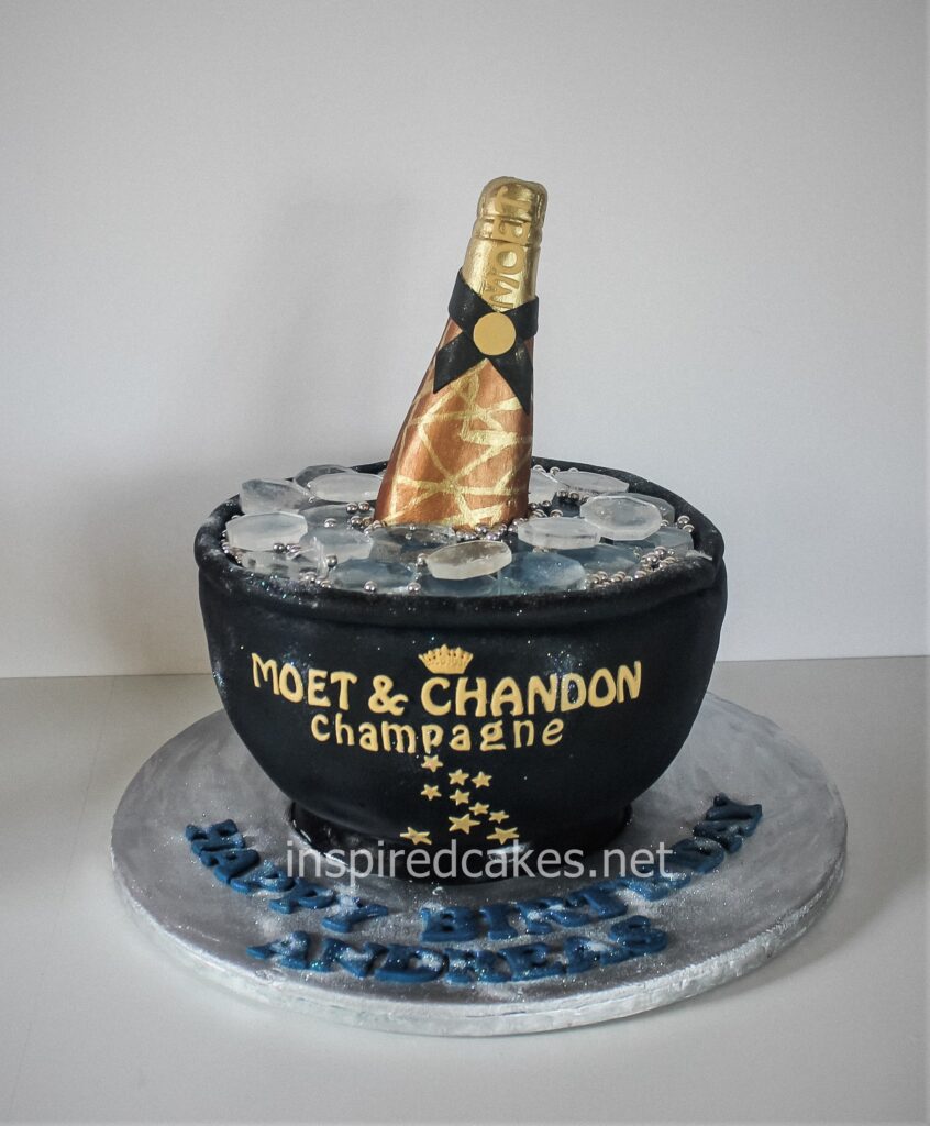 Moet & Chandon ice bucket cake