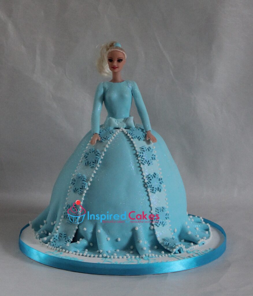 Barbie ball dress cake