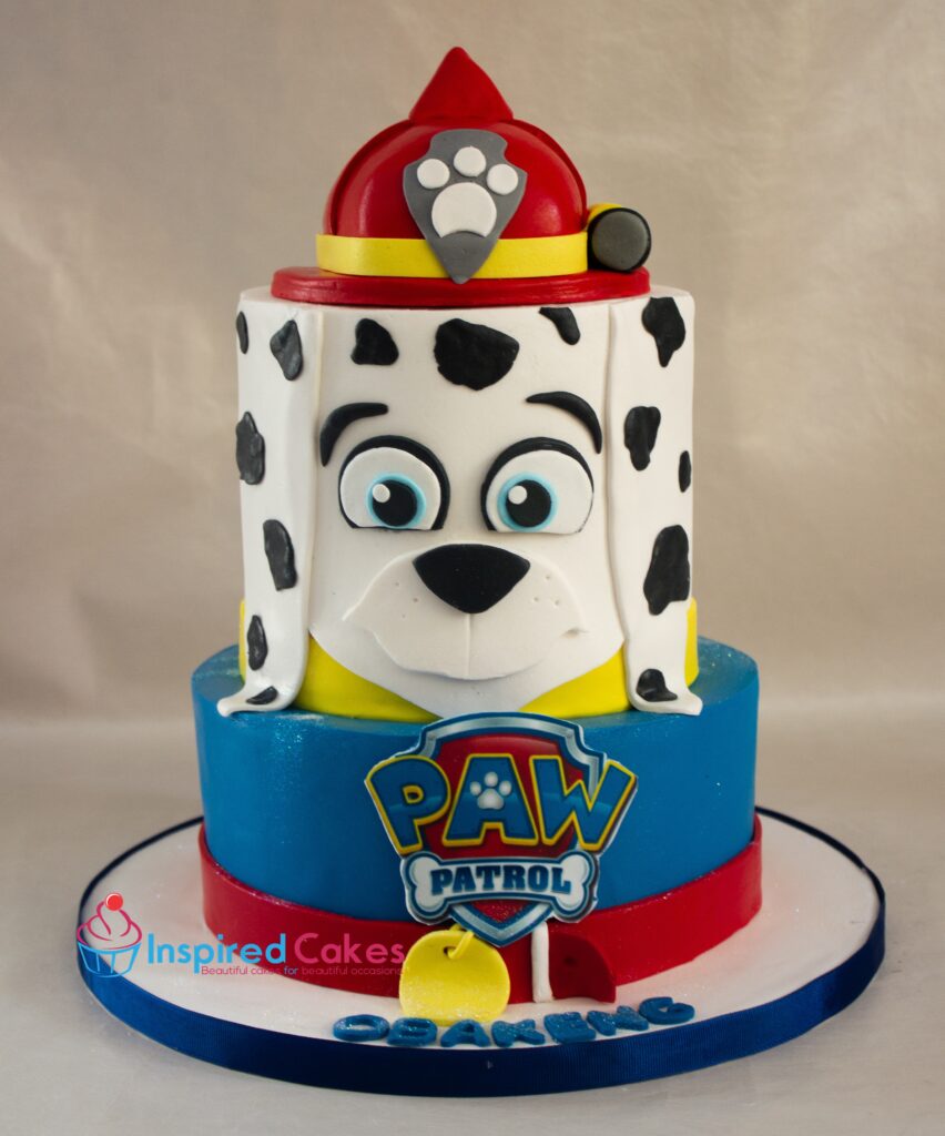 2 tier paw patrol cake