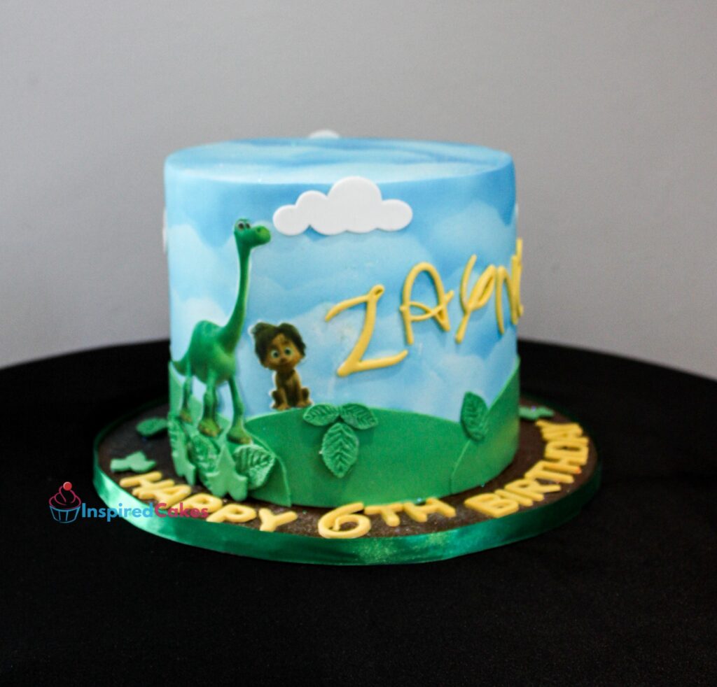 Good Dinosaur 6th birthday cake