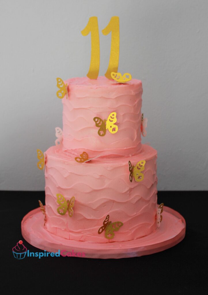 Pretty butterfly cake