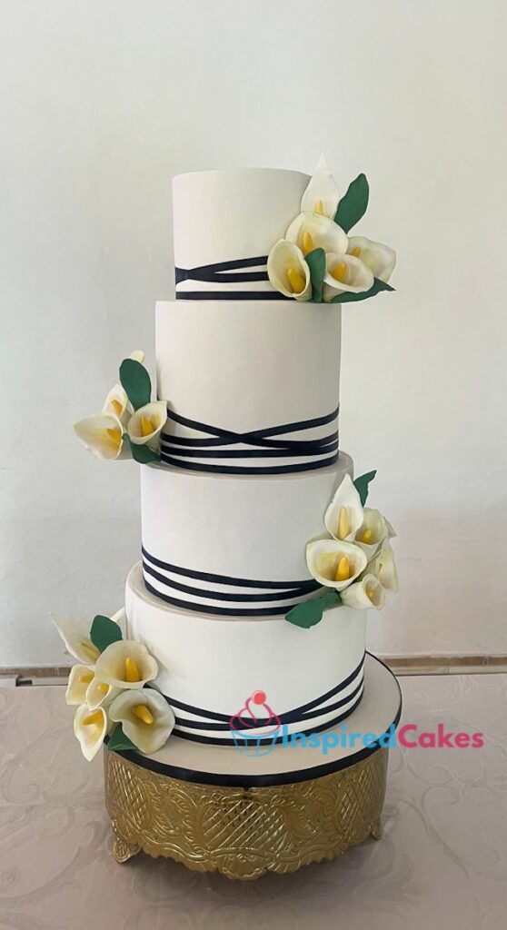 Carla lily 4 tier wedding cake