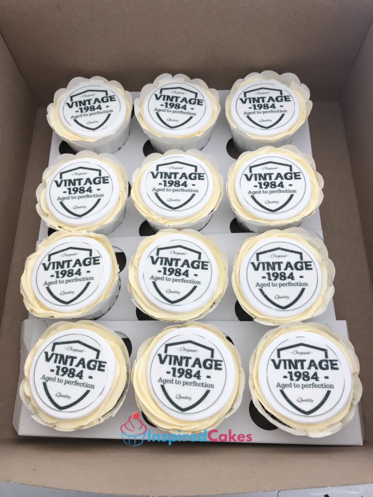 Vintage 1984 cupcakes