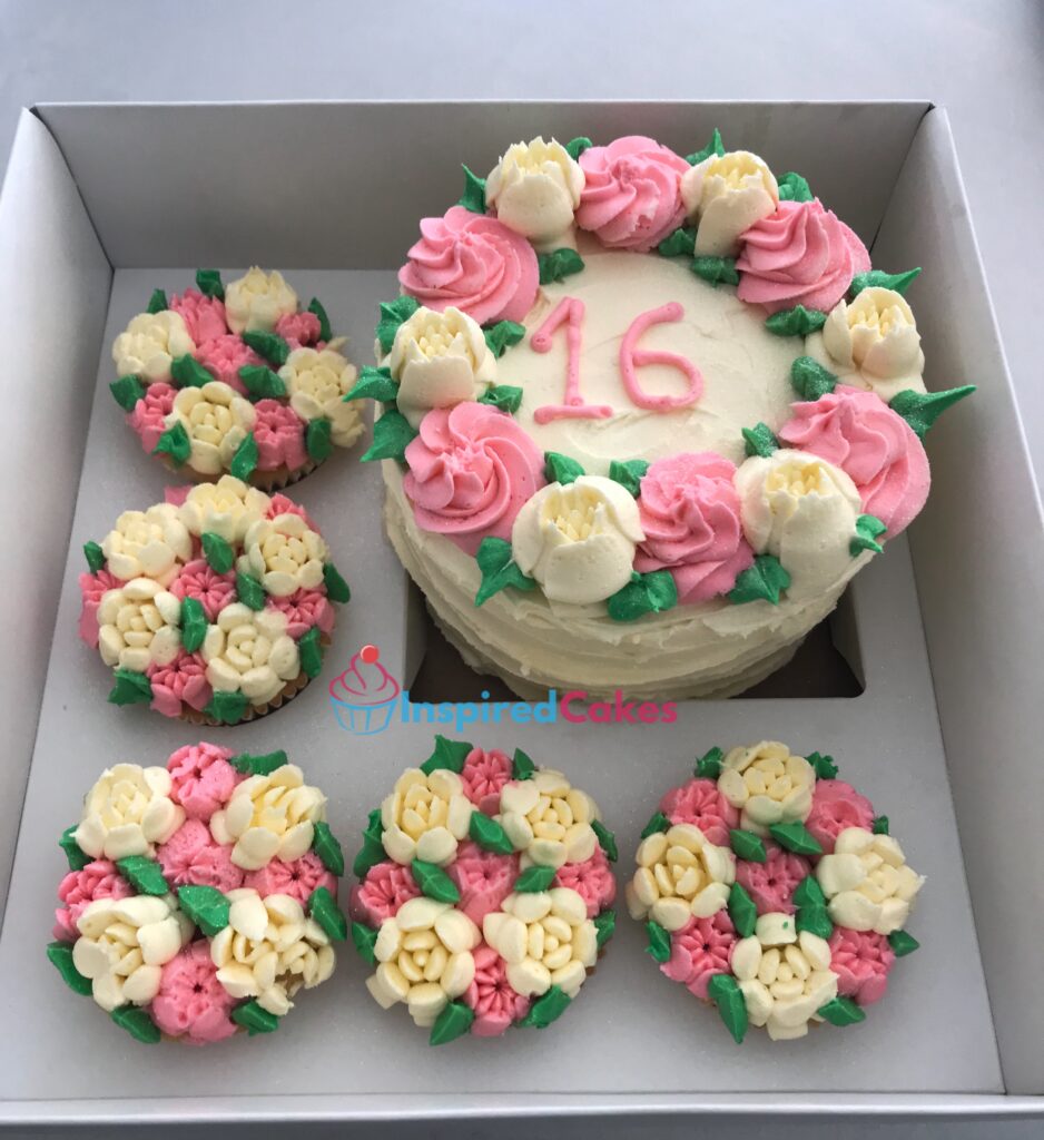 Bento cake and cupcakes