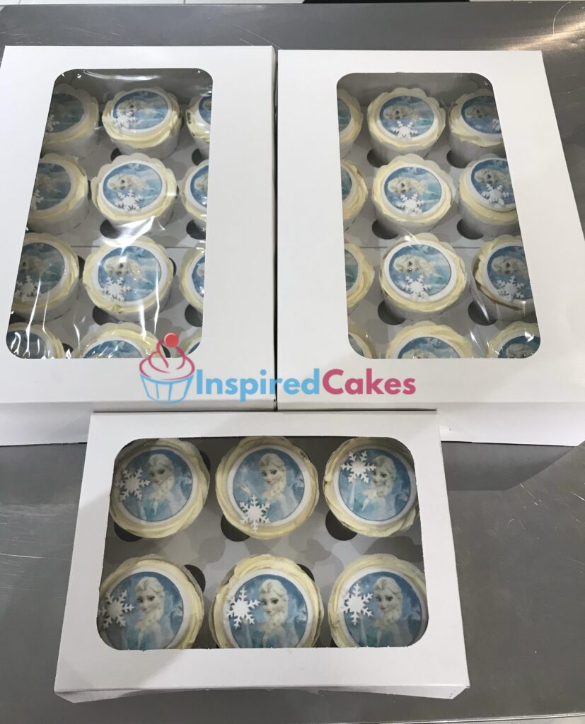 Elsa cupcakes