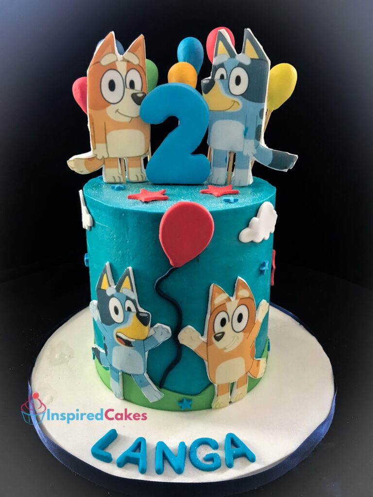 Bluey and Bingo birthday cake