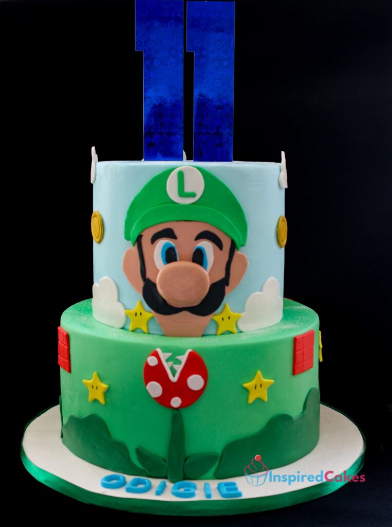 Super Mario Luigi Cake