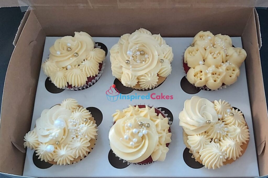 Beautiful buttercream cupcakes