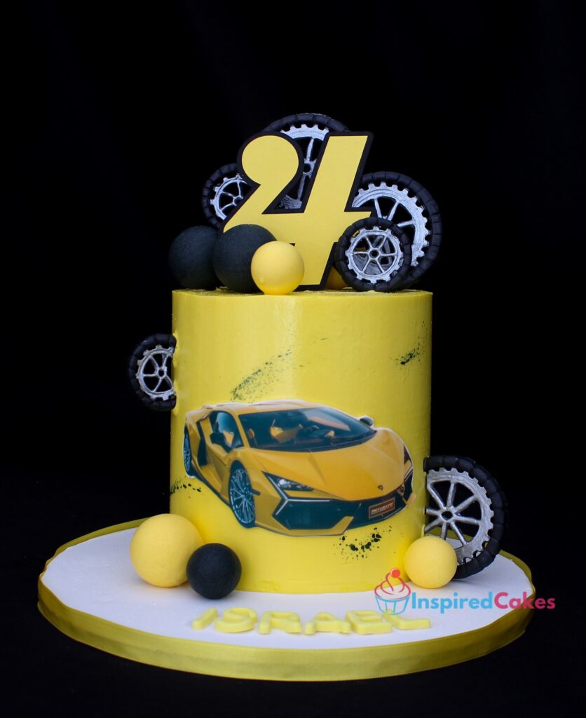 Lamborghini car cake