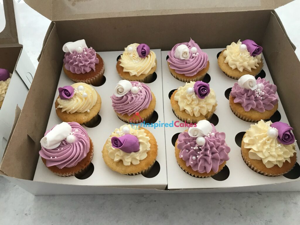 Beautiful purple cupcakes